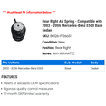 thumbnail image 2 of Rear Right Air Spring - Compatible with 2003 - 2006 Mercedes-Benz E500 Base Sedan 2004 2005, 2 of 2