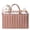 Pink, variant on Baby Diaper Caddy with Removable Dividers, Portable Nursery Organizer Basket with Handles for Diapers, Wipes and Baby Care Essentials, Green