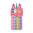 thumbnail image 1 of Funda de silicona con dibujo de unicornio rosa en 3D para iphone 14 13 mini X 8 7 6 plus 5S SE XS XR 11 12 Pro Max, funda de conejito de goma con bonito caballo Tan Jianjun unisex, 1 of 2