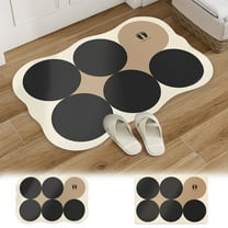 Bath Mat Washable Rug Diatomite Floor Mat 15.74x23.62 in Household Bathroom Absorbent Door Mat Bathroom Diatomite Foot Mat Non Slip Floor Mat Absorbent Drying Mat for Floor,Tub & Shower