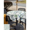 thumbnail image 5 of Outdoor Tablecloths with Umbrella Hole & Zipper, Blue Green Eucalyptus 54x54 Inch Square Tablecloths, Spring Botanical Leaves Weeping Waterproof Table Cloth, Patio/Pool/Picnic Table Covers, 5 of 8