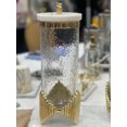 thumbnail image 4 of Glass Canister with Gold Diamond Design and Marble Lid (3 Sizes) - Small, 4 of 4