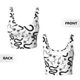 thumbnail image 5 of Kdxio Hand Drawn Snake Print Workout Crop Tank Top for Women Racerback Yoga Tank Tops Athletic Sports Shirts Exercise Undershirts, 5 of 9