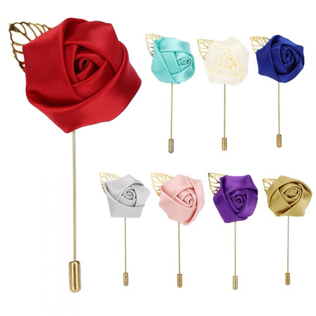 Delaman Broche, 8Pcs 3.5 * 1.6in Cinta de Ramillete portátil Broche de Boda práctico Exquisito para Boda, Aniversario