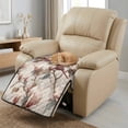 thumbnail image 3 of ZIATUBLES Recliner Chair Covers, Reclining Couch Slipcovers Seat Cushion, Anti-Slip Sofa Cover for Dogs Pets, Washable Furniture Protector, 38.58 x 24.40 Inches, Cardinal Bird Magnolia Flower Print, 3 of 8