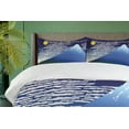 thumbnail image 4 of Ambesonne Mountain Duvet Cover Sets, Nighttime Mountainous Area, 2-King, Yellow Indigo, 4 of 7