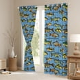 thumbnail image 3 of Manfei Fishing And Hunting Blackout Curtains Set of 2 (52x84 Each),Rustic Farmhouse Cabin Window Curtains,Bass Big Fish Curtains and Drapes For Teens Boys,Breathable Home Decor, 3 of 6