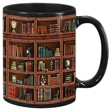 

Bookshelf Mug Literature Reading Library Lover mug and Reader