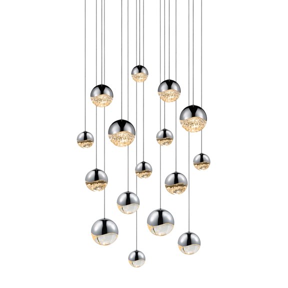 Sonneman Lighting SON-2923.01-AST 16-Light Square Assorted LED Pendant