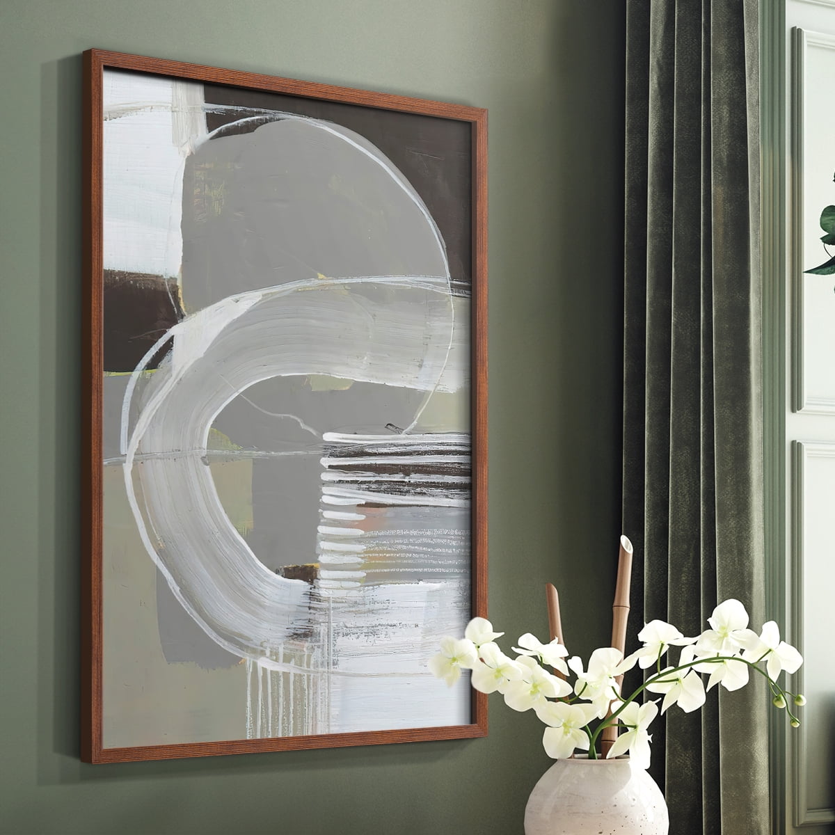 Arching Neutrals II in Paper Solid Wood 8 x 10 Framed Print