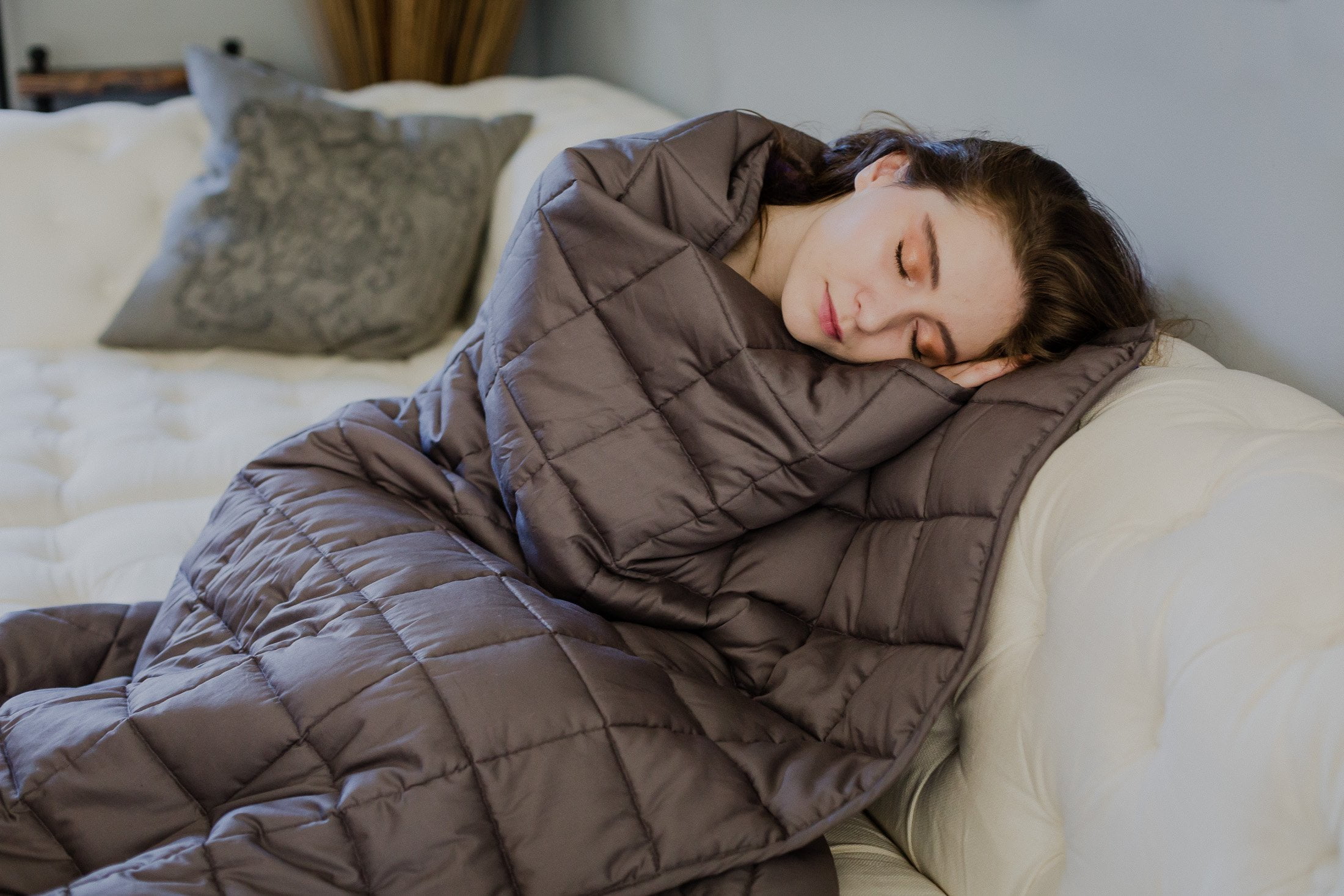 CMFRT Weighted Blanket, Grey, 60" x 80", 5 lbs