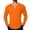 Orange, variant on Long Sleeve Color T Shirt Casual Crewneck Top With Contrast And Comfort Fit For Everyday Wear Shirts