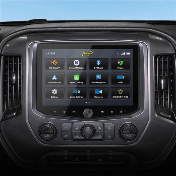 Stinger SRK-GM14HX IX210 & UN1810 Heigh 1 Full Radio Kit for 2014-2018 Chevrolet Truck