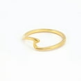 thumbnail image 4 of Aspire Jewels-Women’s Ocean Wave Ring – Minimalist Surf-Inspired Band – Silver / Gold / Rose Gold Plated – US Sizes 5–10, 4 of 5
