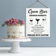 thumbnail image 6 of JennyGems Bar Sign, Wedding Decor, Wedding Signs, Birthday Party Decorations, Home Bar, 10x12 Inches, Open Bar Drunken Moments Will Be Photographed Documented and Thoroughly Ridiculed, White, 6 of 9