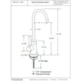 thumbnail image 3 of Westbrass 10" Low Lead Compliant Contemporary 1-Lever Cold Water Dispenser Faucet, Oil Rubbed Bronze, 3 of 4