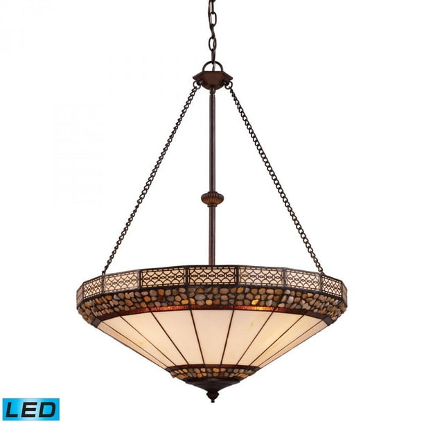 Elk Lighting Stone Filigree 4 Light Pendant In Burnished Copper 70079 Led Com Elk Lighting Stone Filigree 4 Light, How To Clean Copper Light Fixture