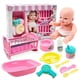 thumbnail image 1 of Juego de camas de muñecas 11 juegos de accesorios de muñecas divertidas juegos de utensilios de muñecas de bañera de muñecas, 1 of 4