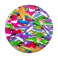 thumbnail image 1 of Hummingbird Colorful Pattern Pinback Button Pin, 1 of 5