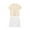Beige., variant on Kid's Casual 2 Piece Set,Summer Short Sleeve T-Shirt and Shorts,1-12 Years Short Sleeve Tee Elastic Shorts Cheer Outfit