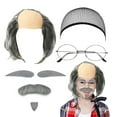 thumbnail image 2 of TAIAOJING Kids 100 Days Of School Clothes For Boys Hallowmas Old Man Outfits Hat Glasses And Grandpa Vest Set For Child, 2 of 5
