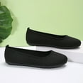 thumbnail image 6 of Xfvqtps Womens Mesh Ballet Flats Knit Slip on Ballerina Flats Hollowed out Comfortable Casual Work Dress Shoes Black, 6 of 9