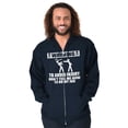 thumbnail image 5 of Warning To Avoid Injury Funny Cartoon Zip Hoodie Sweatshirt Men Brisco Brands L, 5 of 6
