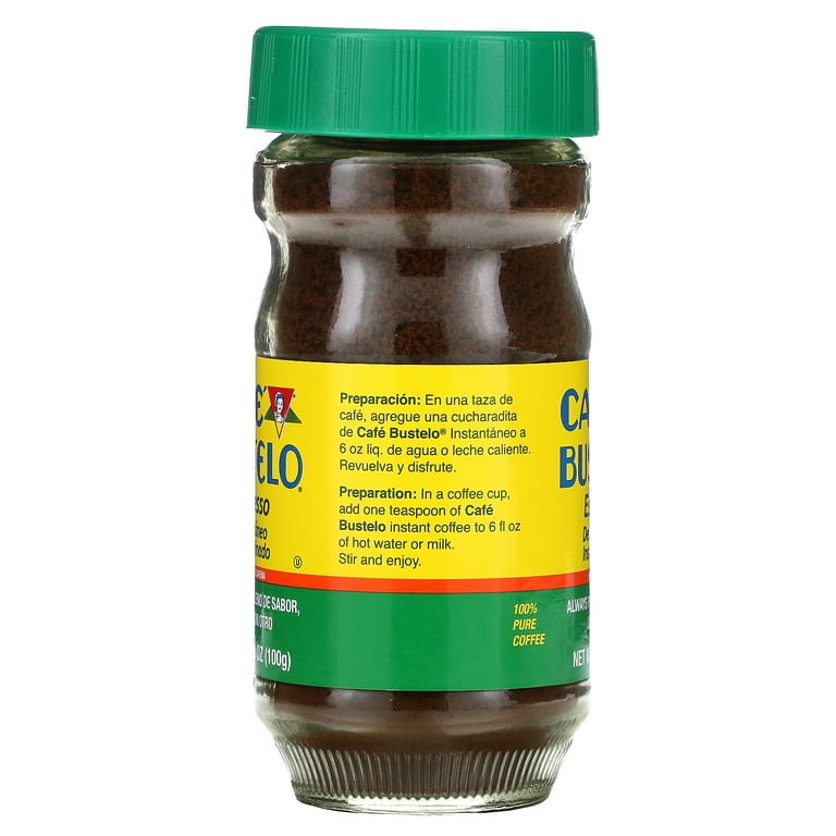Cafe Bustelo Espresso Decaffeinated Instant Coffee 3.5 oz