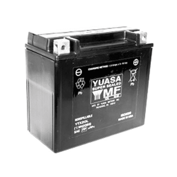 Yuasa Ytx20l Factory Activated Maintenance Free 12 Volt Batt