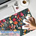 thumbnail image 4 of Long Mouse Pads for Desk,Pioneer Flower Floral Print Pattern Desk Mats on Top Of Desks, Desk Mouse Pad Extra Large with 3mm Non-Slip Base and Stitched Edge for Gaming,Office,Work,Home 35.4"x15.7", 4 of 6