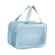 thumbnail image 2 of Bolsa de aseo de viaje, estuche para kit de lavado, bolso ligero multifuncional, organizador de cosméticos para mujer, bolsa de cosméticos de PVC para Color Azul M, 2 of 8