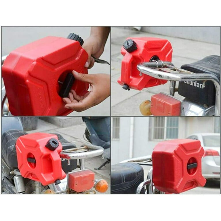 Jerrycan Fuel Can,1.3/2.6Gallon (5L 10L) FuelTank Pack Motorcycle