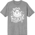 thumbnail image 3 of Boo Ghost Felicia Adult Heather Gray Crew Neck Short Sleeve Tee-Medium, 3 of 4
