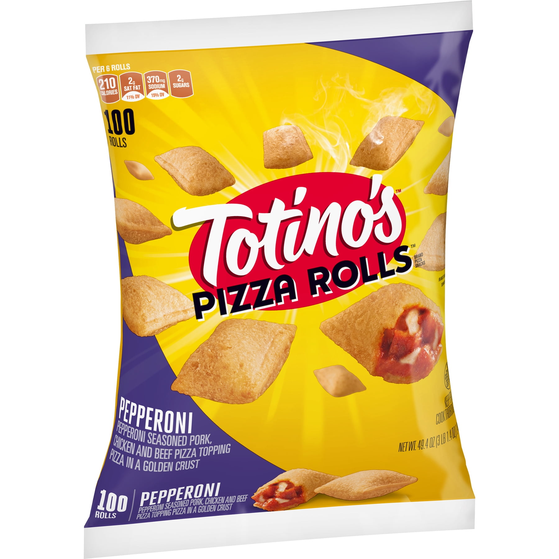 Totino's Pizza Rolls Brand Pepperoni Pizza Snacks, 49.4 OZ