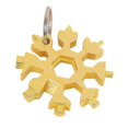 thumbnail image 1 of 2 Pcs Stainless Portable Steel Multi-tool, 18-in-1 Snowflakes Screwdriver, Hexagonal Spanner, Snowflake Keychain, 1 of 5