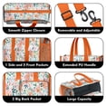 thumbnail image 3 of Teacher Tote Bag,Pioneer Flower Floral Print Pattern Teacher Utility Tote Bag,Large Work Tote Bags for Women with Multiple Pockets,Top Zipper Closure,13.8x10.6x6.7 Inch, 3 of 5