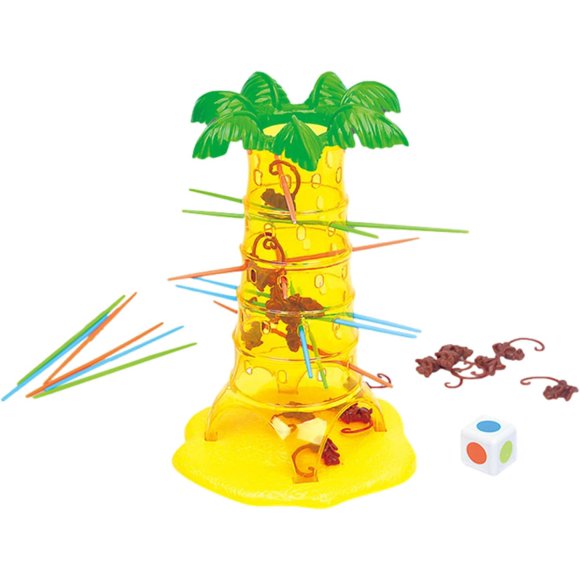 LAICAIW Tumbling Monkeys Game, Jumping Monkey Game, Falling Monkeys Game, Falling Monkeys Game Portable Kids Game, Pull Out Sticks Game, Desktop Toy Puzzle Party Game Gift for Children Boys Girls 5 Y