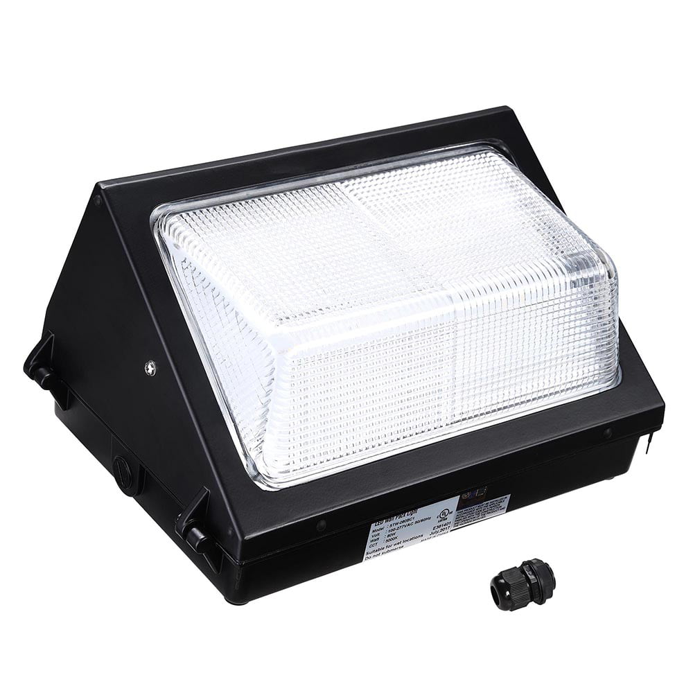Commercial 80W LED Wall Pack Light 9600lm 5000K Waterproof IP65 UL Listed Outdoor
