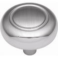 thumbnail image 1 of Hickory Hardware P209-SC 1.25 In. Eclipse Satin Silver Cloud Cabinet Knob, 1 of 1
