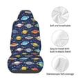 thumbnail image 4 of Fuzoiu Planets And Stars Print Elastic Car Seat Covers, Seat Cover Protector,Universal Fit Interior Covers for Most Cars,Washable Seat Cover Non Slip for SUV,Sedan,Van, 4 of 5