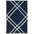 thumbnail image 2 of SAFAVIEH Chatham Gary Geometric Wool Area Rug, Dark Blue/Ivory, 2' x 3', 2 of 8