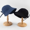 thumbnail image 4 of CoCopeaunts Hats for Women Summer Beach Bucket Hat Women Bows Adjustable Cotton Outdoor Sun Hats Sports Beach Foldable Panama Caps Ladies, 4 of 6