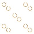thumbnail image 2 of Sonducket Diámetro 6 cm aros circulares pendientes de declaración únicos personalidad dorada joyería de mujer accesorio de fiesta de boda oro Type2 NO2, 2 of 6
