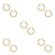 thumbnail image 3 of Guardurnaity diámetro 6 cm aros circulares pendientes de declaración lisos únicos personalidad de la moda joyería de las mujeres accesorio de Type2 NO2, 3 of 6