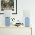 thumbnail image 4 of Lalia Home 21" 2-Pack Leather Base Modern Home Décor Bedside Table Lamp Set, 4 of 8