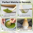 thumbnail image 4 of Juego de cinco piezas de batidor de té de bambú, juego de té matcha, tazón de matcha con boquilla, batidor de té Baibenli, 4 of 7
