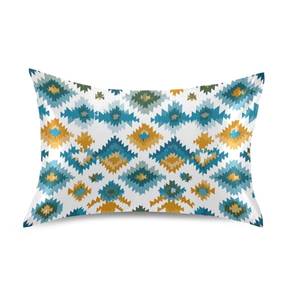 Satin Pillowcase Home Luxury Envelope Pillowcases Soft And Smooth Aztec Print Pattern