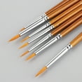 thumbnail image 5 of Milue 7pcs/set Professional Detail Paint Brush Fine Pointed Tip Miniature Brushes For, 5 of 13