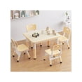 thumbnail image 3 of Height - adjustable para niños mesa y 4 - chair set: superficie con grafiti multi - activity mesa para 2 - 8 - year - olds, ideal para para home, daycare, y preschool, 3 of 9