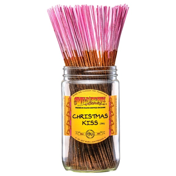 Wild Berry Incense Traditional 11" - Christmas Kiss - 100 Sticks - USA Wildberry